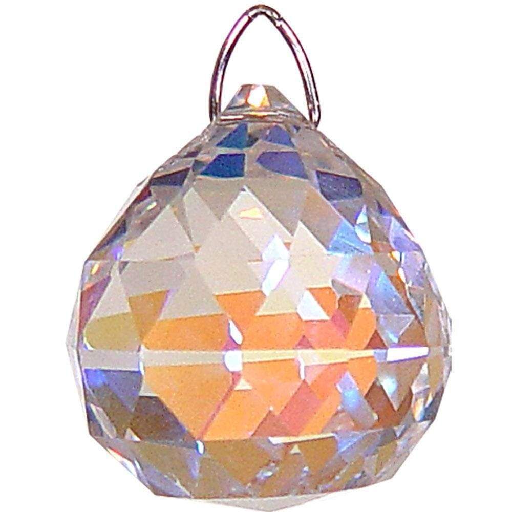 20 mm Prism Crystal - Faceted Sphere AB, SKU KH-62570, UPC 6016202017078