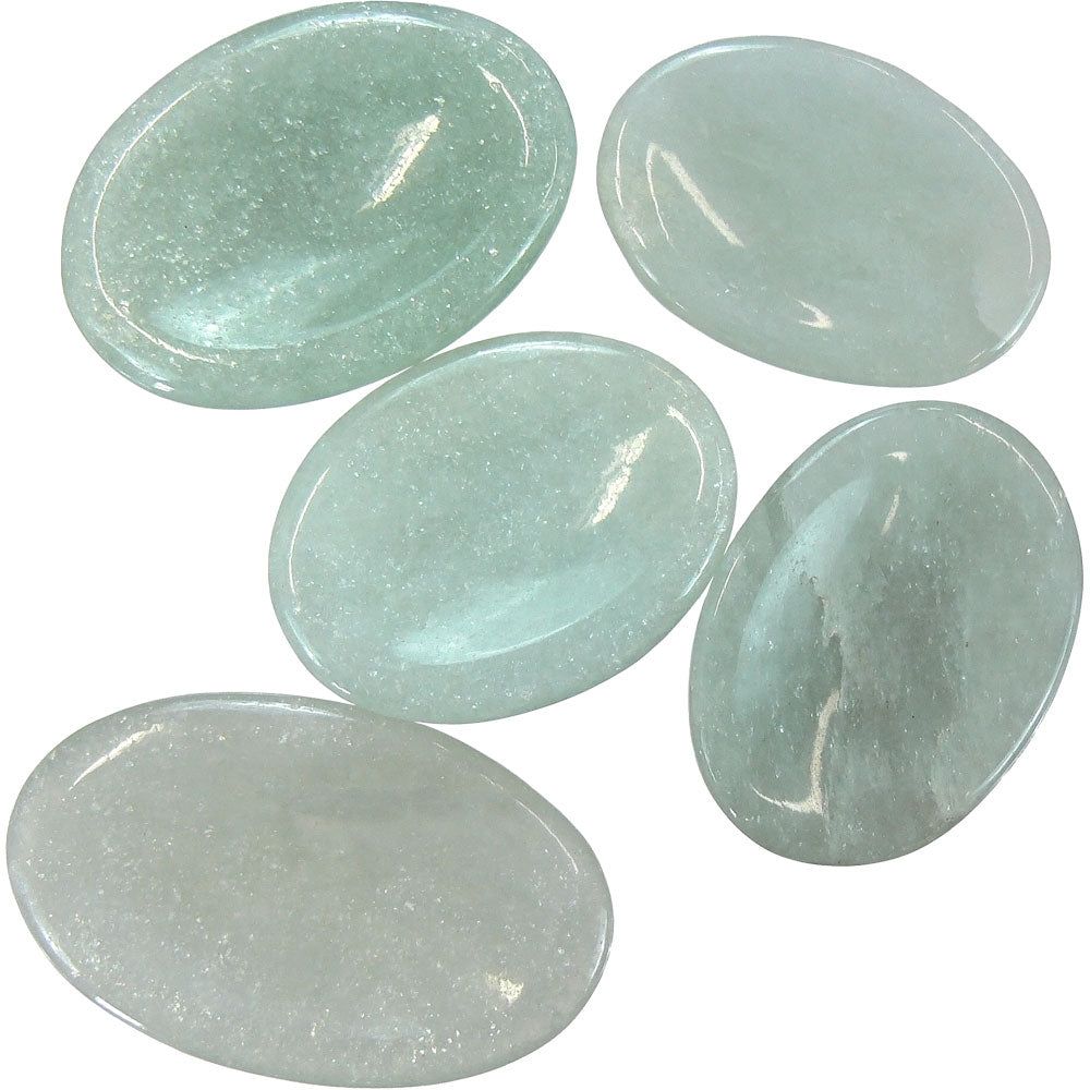 Worry Stone - Green Aventurine, SKU KH-62332-D12, UPC 6016217067075