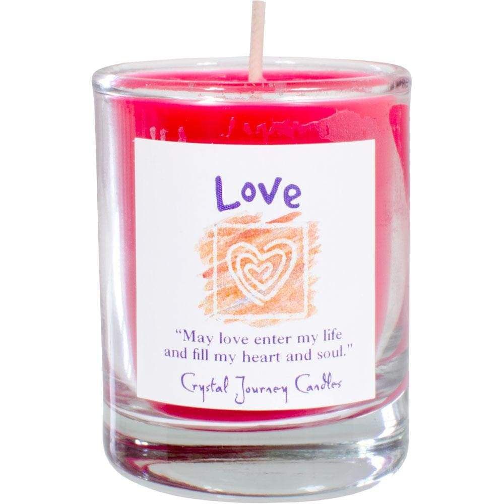 Reiki Charged Soy Herbal Filled Votive Candle - Love, SKU KH-39215, UPC 6016210239202