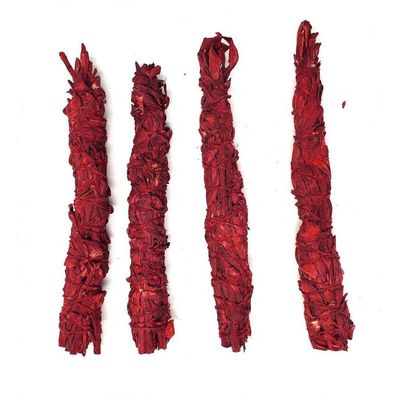 7&quot; Dragons Blood &amp; White Sage Smudge Wand, SKU SB13, UPC 6016002730764
