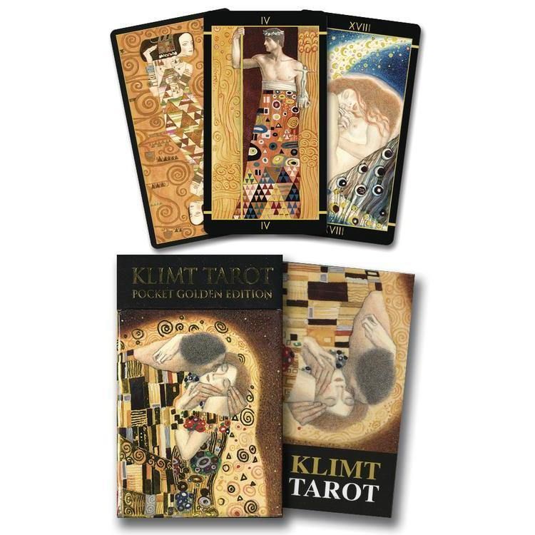 Golden Tarot of Klimt Mini Deck by Atanas A. Atanassov, SKU LW1123, UPC 700317032595