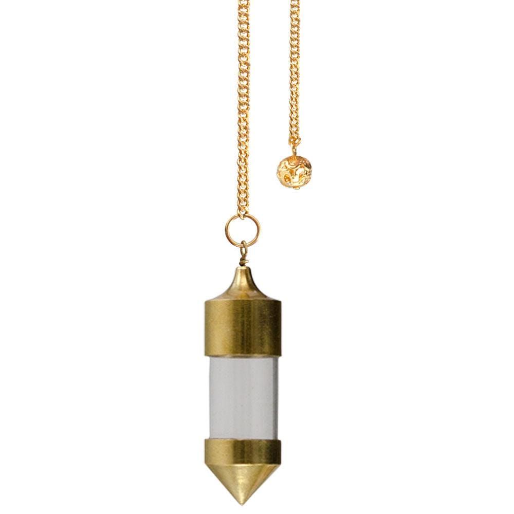Chambered Pendulum - Clear Vial, SKU KH-61151, UPC 6016215155156