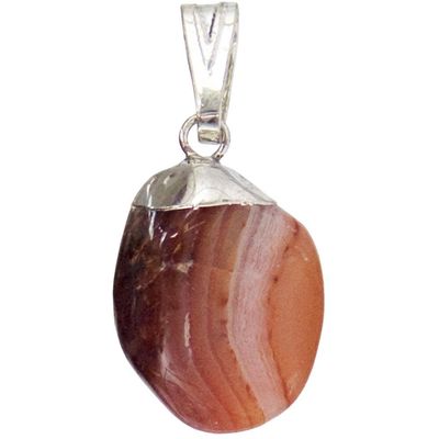 Tumbled Stone Pendant - Carnelian, SKU KH-98948, UPC 6016208552573