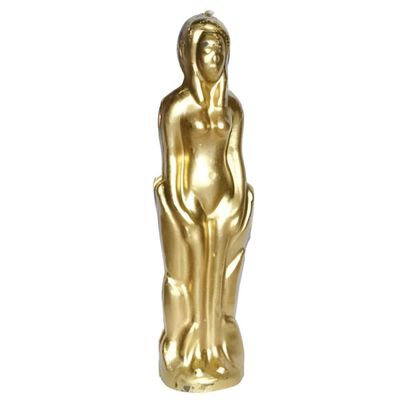 8&quot; Female Candle - Gold, SKU RM-10252, UPC 6016201679604