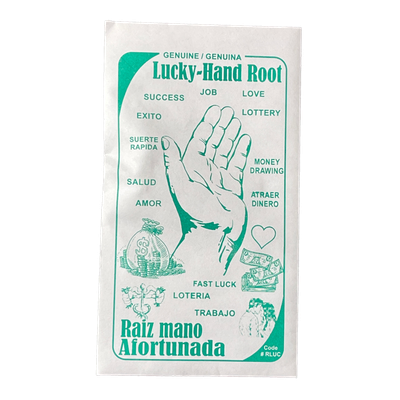 Lucky Hand Root in Envelope, SKU RM-10589, UPC 6016207640691