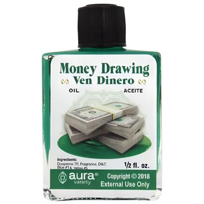 1/2 oz Aura Spiritual Oil - Money Drawing (Ven Dinero), SKU RM-682591, UPC 6016225230294
