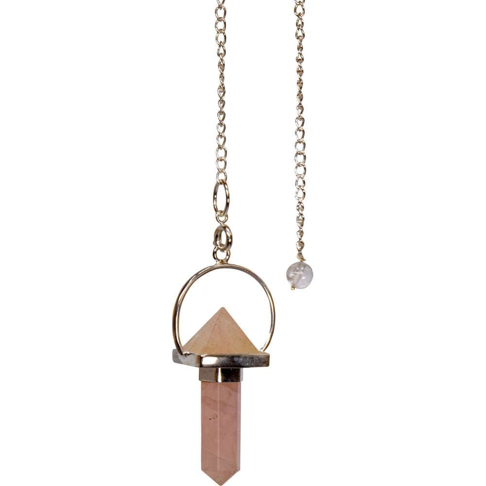 Pendulum Pyramid - Rose Quartz Point, SKU KH-61403, UPC 6016227430470