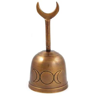 5&quot; Moon Altar Hand Bell, SKU 106C, UPC 6016212629674