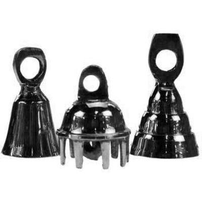 2&quot; Chrome Plated Brass Bell (Assorted Designs), SKU 7516-NC, UPC 6016221541547