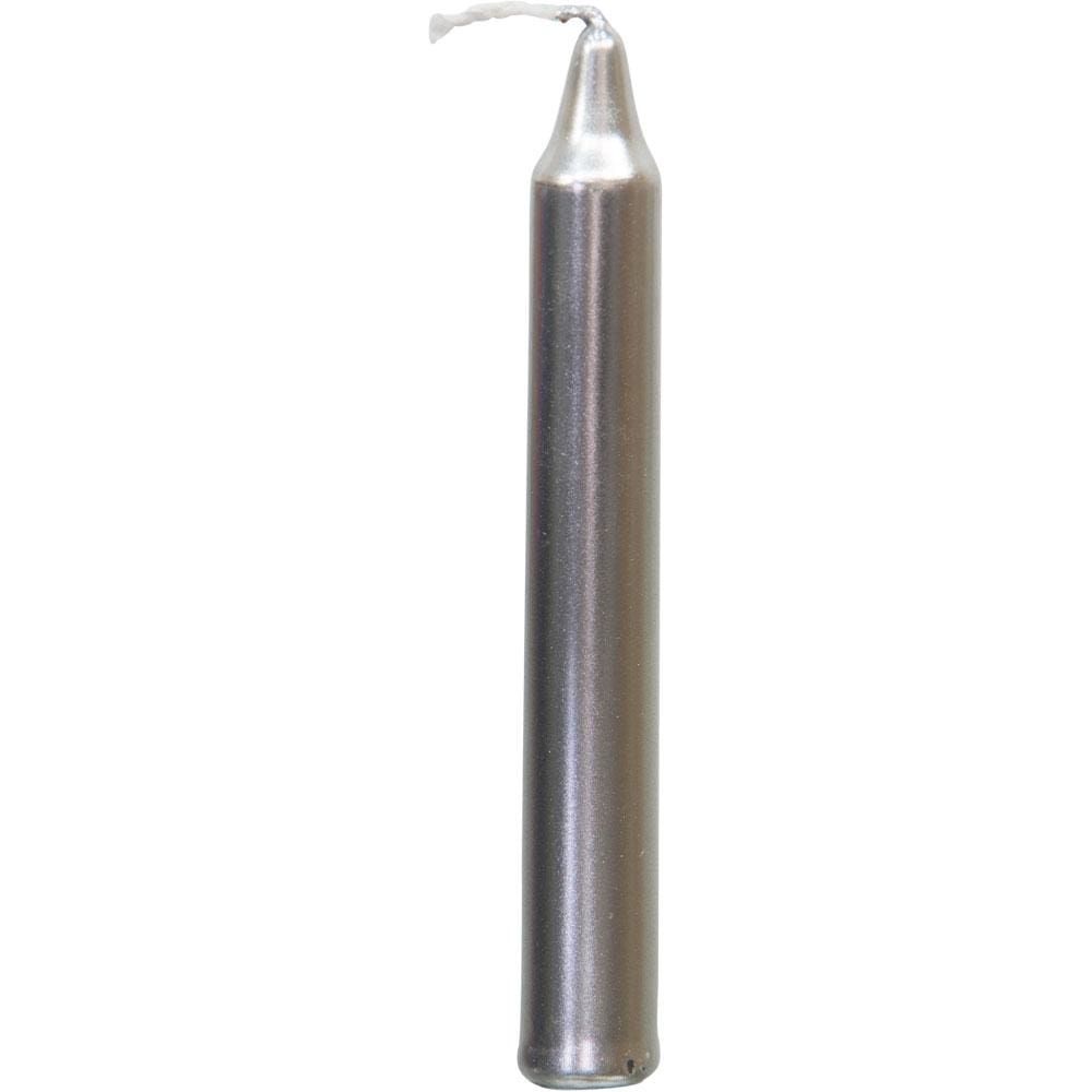 Mini Ritual Spell Candles - Silver (Pack of 20), SKU KH-81544, UPC 6016228911923