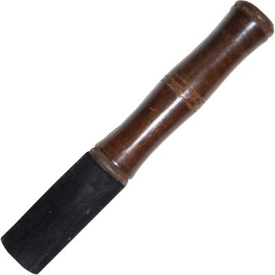 7&quot; Wood Singing Bowl Stick with Suede, SKU KH-31181, UPC 6016200879807