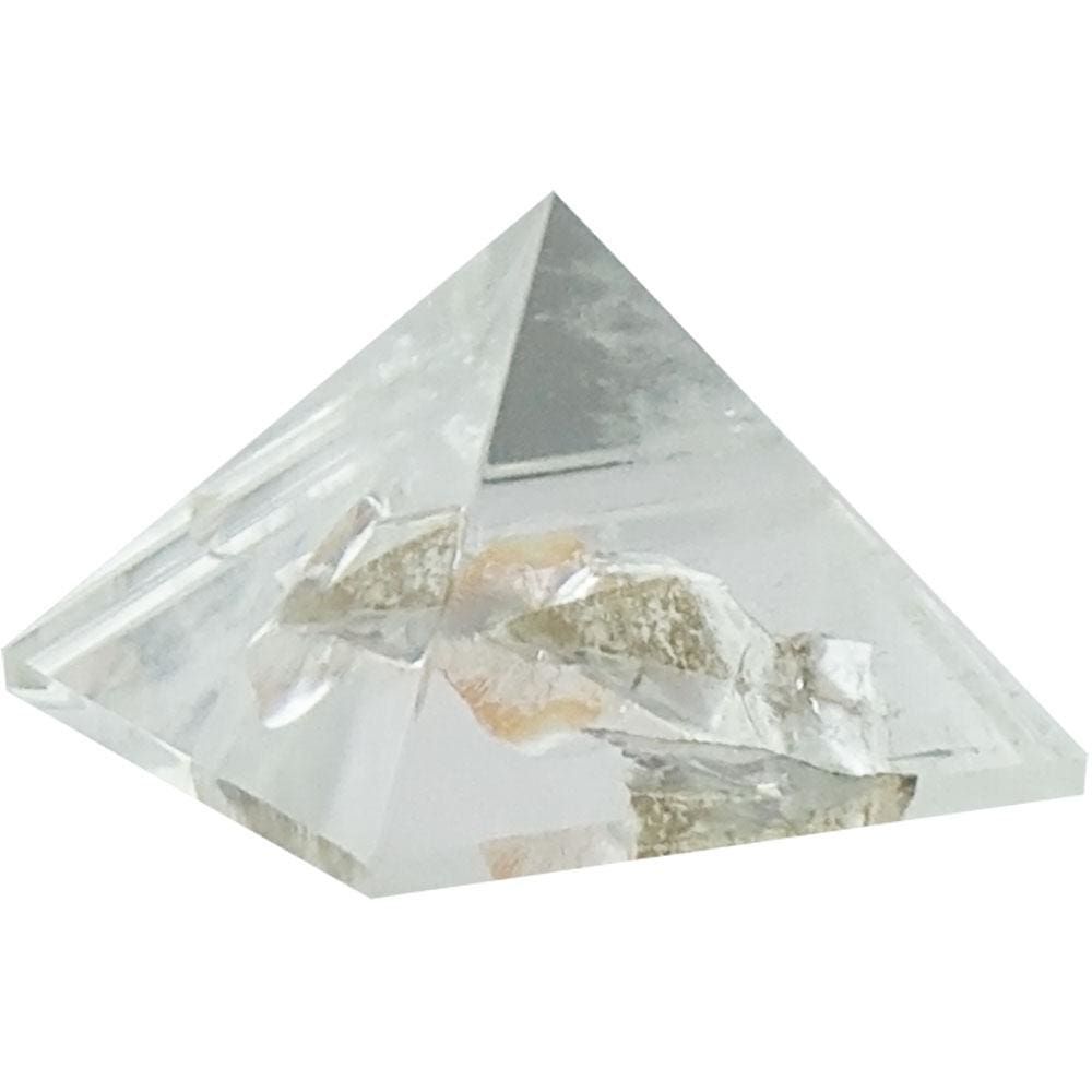 25-35 mm Gemstone Pyramid - Clear Quartz, SKU KH-63148, UPC 6016204415452