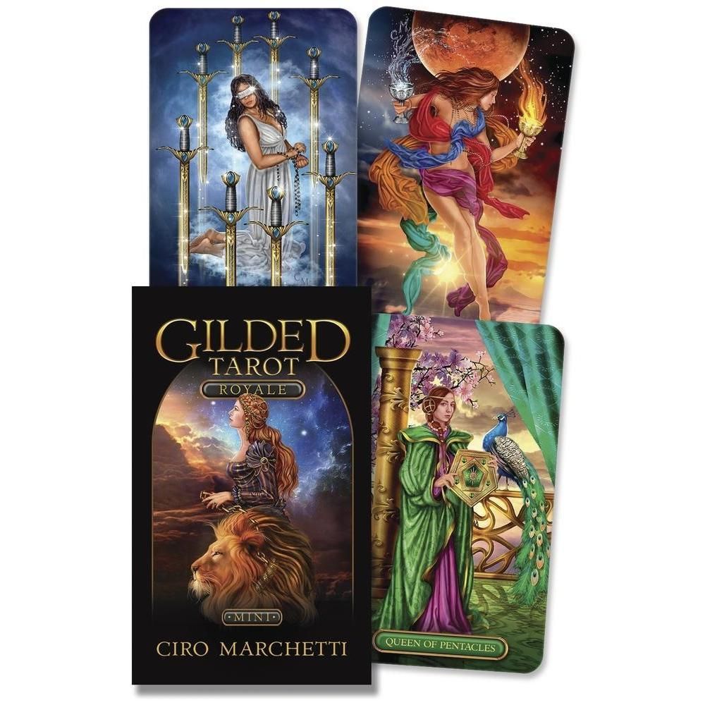 Gilded Tarot Royale Mini by Ciro Marchetti, SKU LW1483, UPC 6016217870804