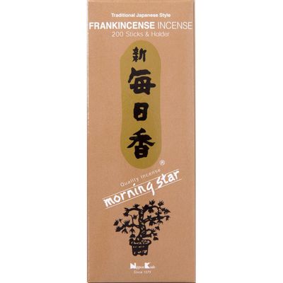 Morning Star Incense 200 Sticks - Frankincense, SKU KH-72761, UPC 6016201985996