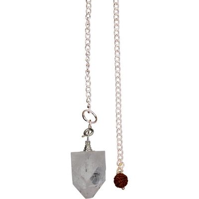 Natural Point Pendulum - Apophyllite Tip, SKU KH-61333, UPC 6016212474403