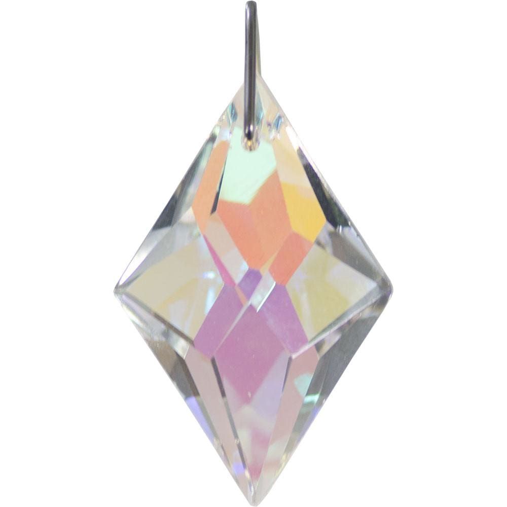 38 mm Prism Crystal - Faceted Diamond AB, SKU KH-62677, UPC 6016205136134