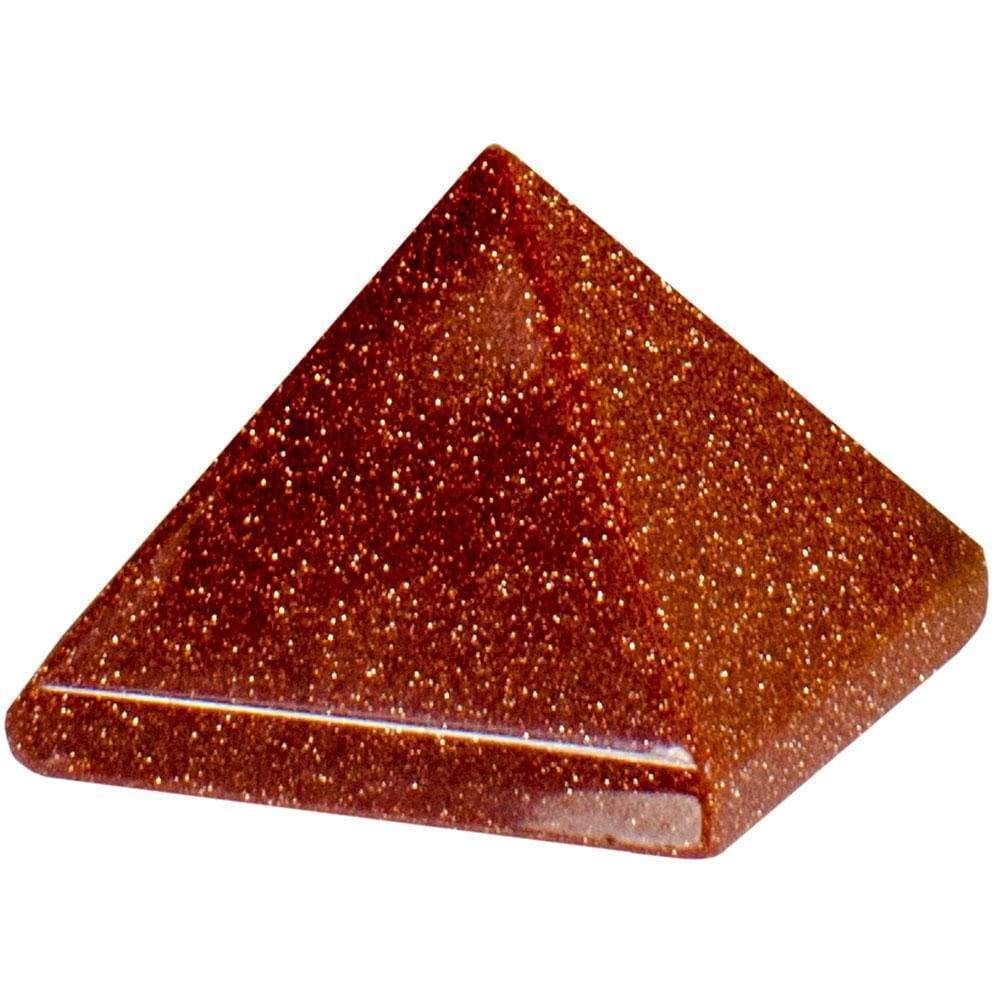 25-35 mm Gemstone Pyramid - Goldstone, SKU KH-63199, UPC 6016215038015
