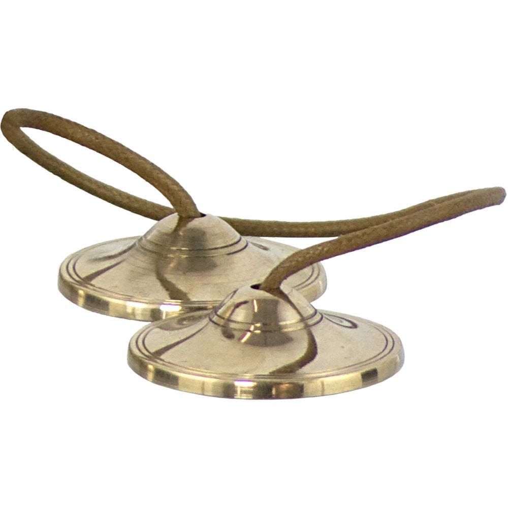 1.75&quot; Tibetan Tingshas / Cymbals - Plain, SKU KH-31501, UPC 6016230831837