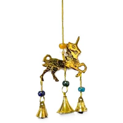 8&quot; Unicorn Brass Wind Chime, SKU 7533, UPC 6016208778713