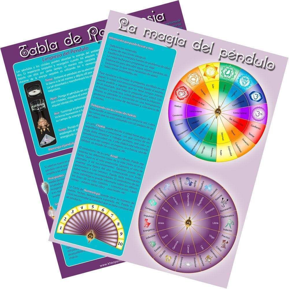 8.5&quot; x 11&quot; Spanish Information Chart - Pendulum, SKU KH-61126, UPC 6016207533580