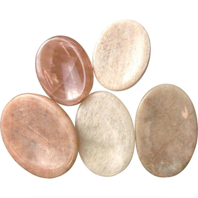 Worry Stone - Moonstone, SKU KH-62331-D12, UPC 6016200375392