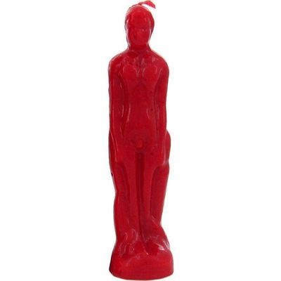 8&quot; Male Candle - Red, SKU RM-10933, UPC 6016207497417