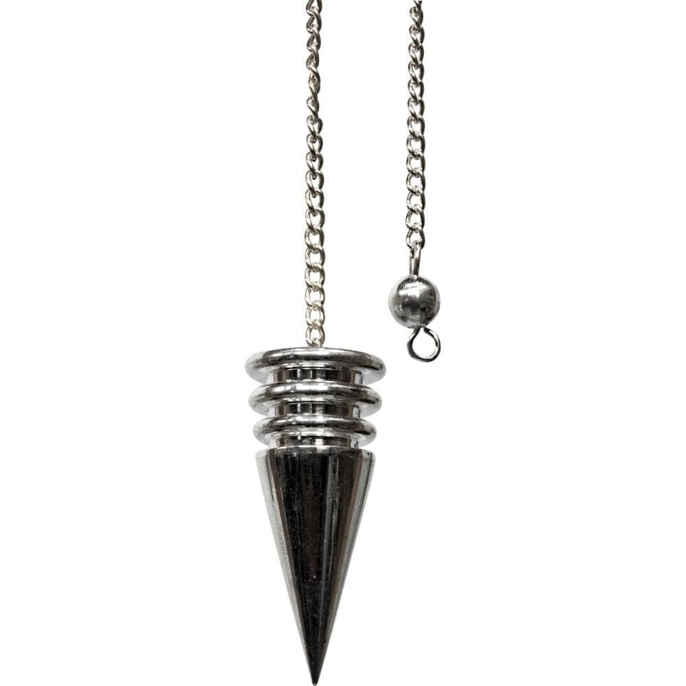 Chambered Pendulum - Silver Plated Point, SKU KH-61397, UPC 6016223410438