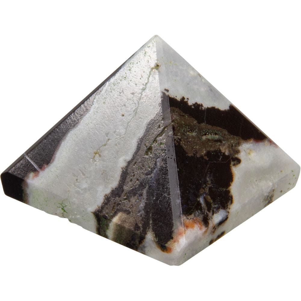 25-35 mm Gemstone Pyramid - Black Sardonyx, SKU KH-63245, UPC 6016234196161