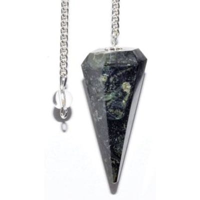 6-Sided Pendulum - Kambaba Jasper, SKU PEND-62, UPC 6016227969987