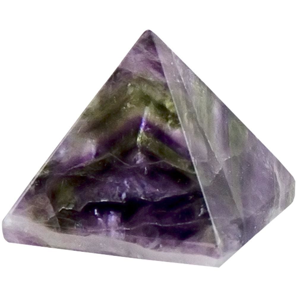 25-35 mm Gemstone Pyramid - Fluorite, SKU KH-63120, UPC 6016206299203