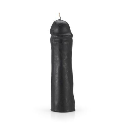 7&quot; Genital / Male Gender Penis Ritual Candle - Black, SKU RM-10919, UPC 6016204057065