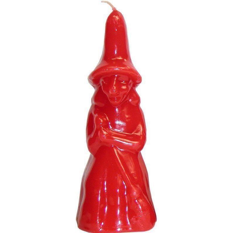 7&quot; Witch Candle - Red, SKU RM-10973, UPC 6016202810891