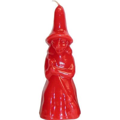 7&quot; Witch Candle - Red, SKU RM-10973, UPC 6016202810891