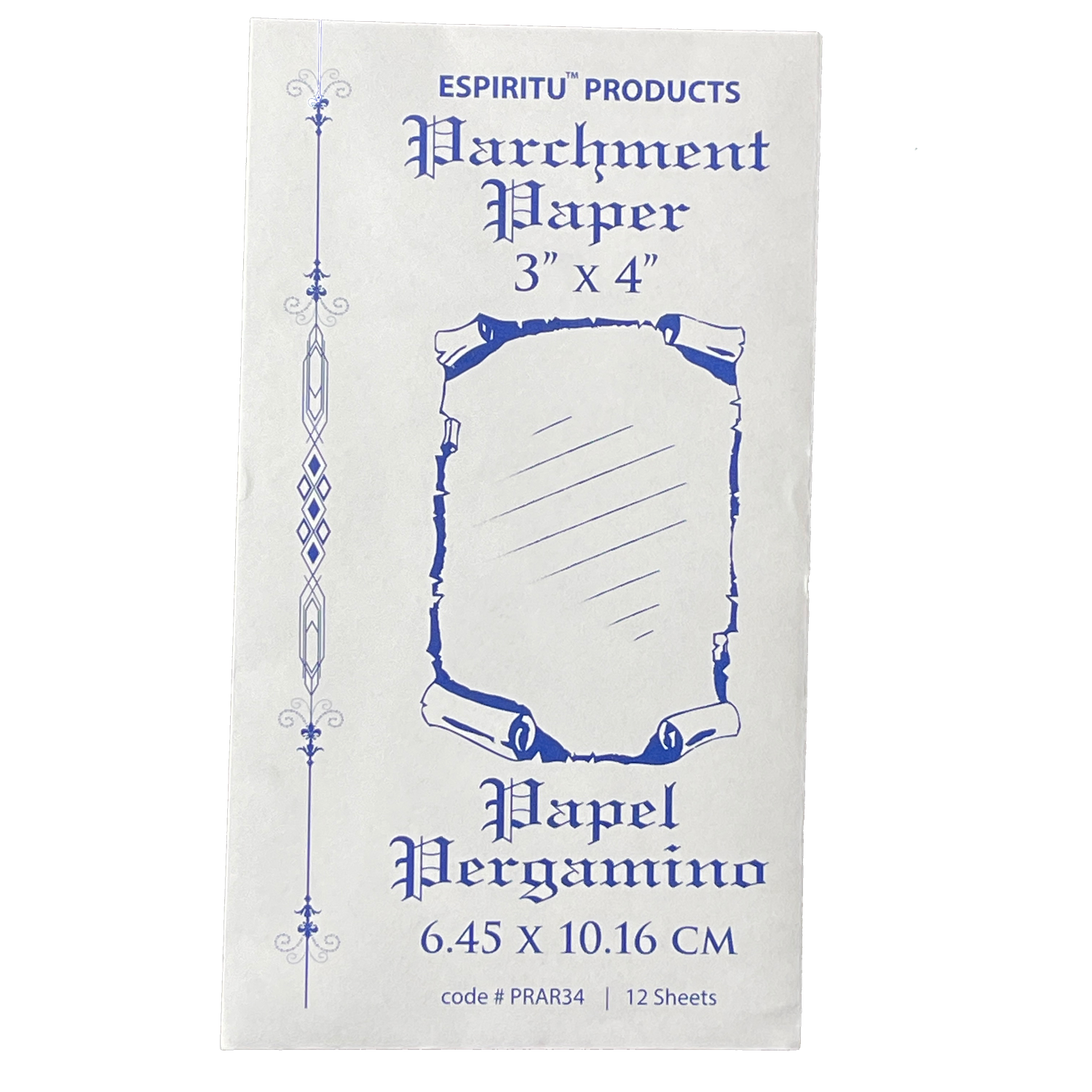 3&quot; x 4&quot; Parchment Paper (12 Pack), SKU RM-11429, UPC 6016209093051