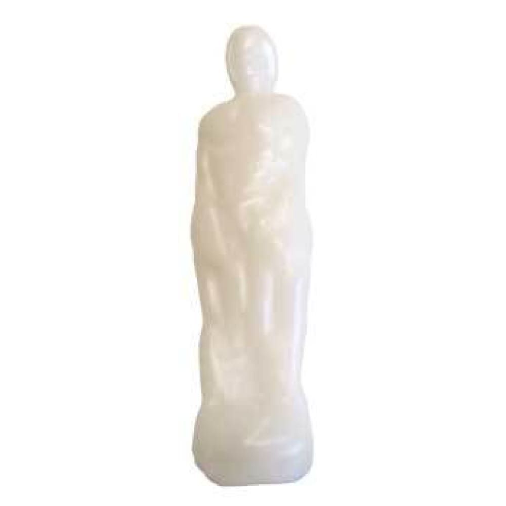 8&quot; Male Candle - White, SKU RM-10934, UPC 6016208350339