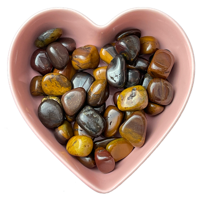 Desert Sunset Jasper Tumbled Stone Natural Gemstone - One Stone, SKU TR-451, UPC 6016215922932