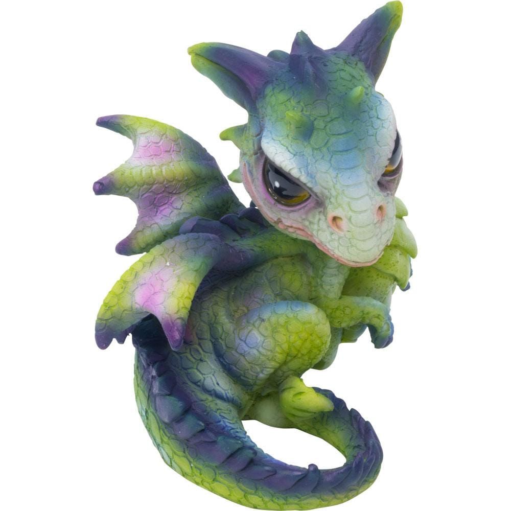 5.25&quot; Polyresin Baby Dragon Figurine - Watching, SKU KH-33460, UPC 6016206779767