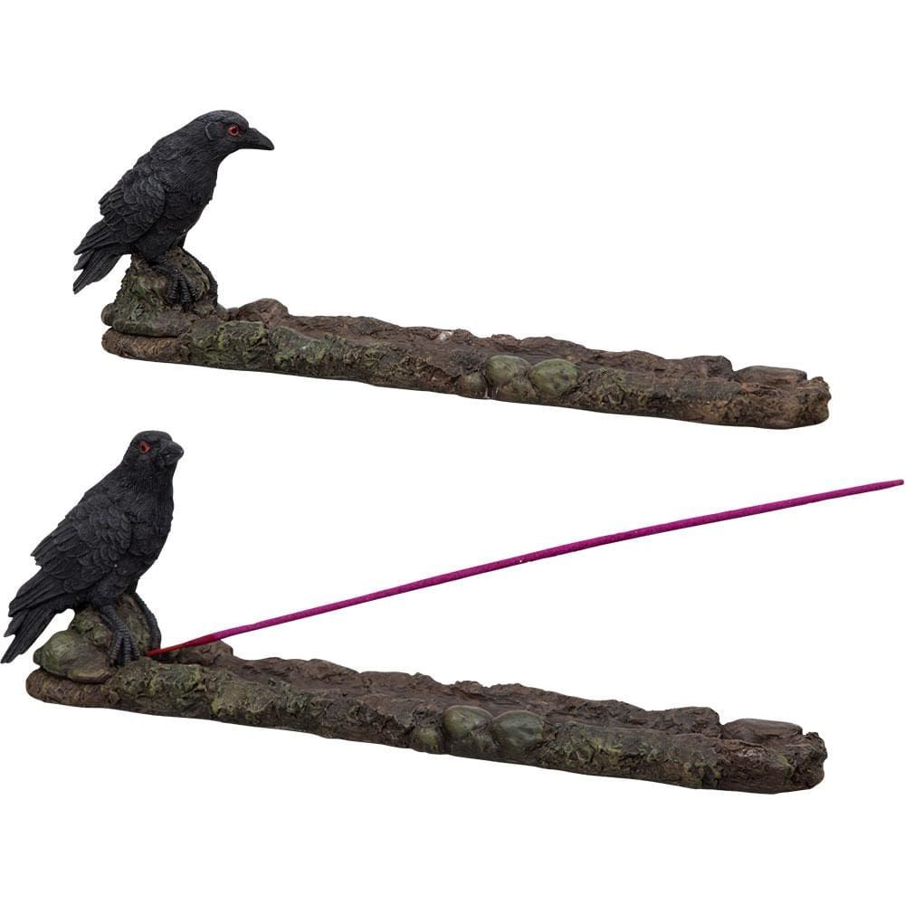 10&quot; Raven Incense Holder (Set of 2), SKU KH-33325, UPC 6016210940986