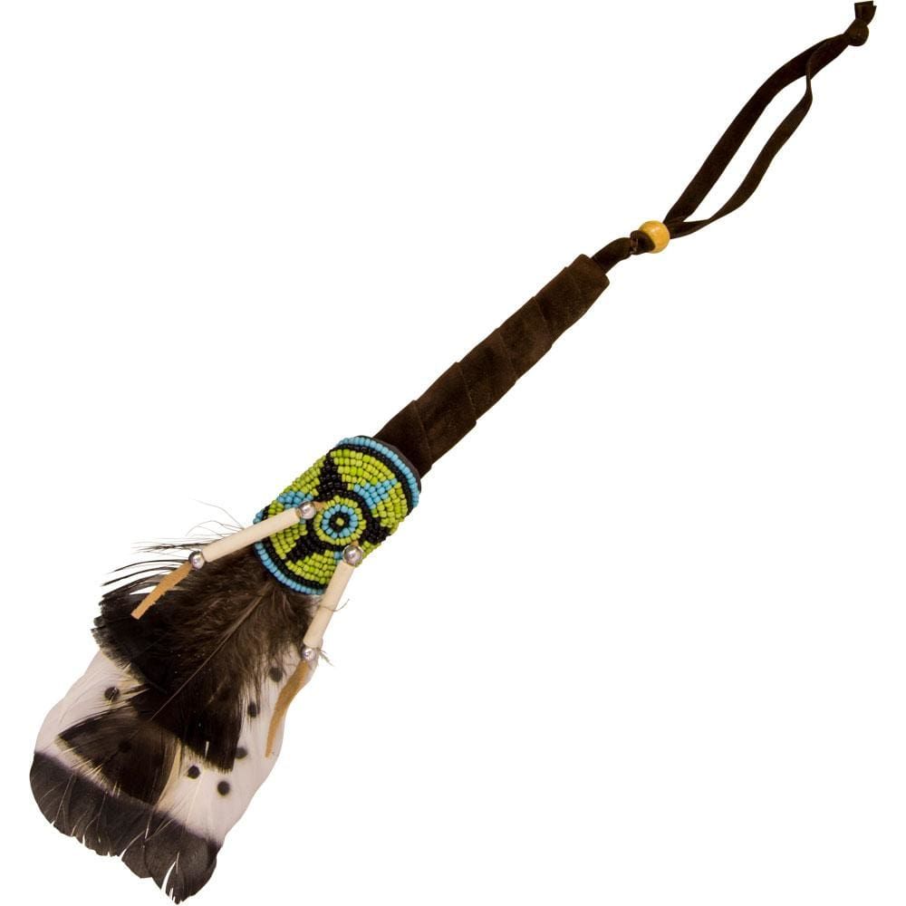 11&quot; Smudger - Healing Secret 5 Feathers, SKU KH-73900, UPC 6016204316308