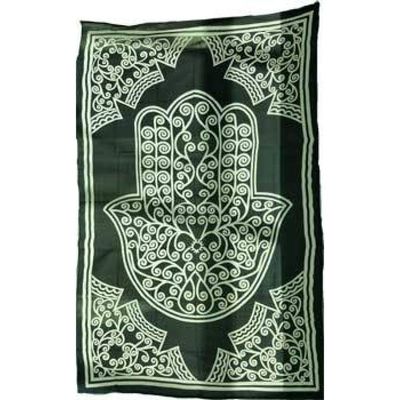 72&quot; X 108&quot; Hand of Compassion Black &amp; White Tapestry, SKU X021B-CPS-HOC, UPC 6016224276224