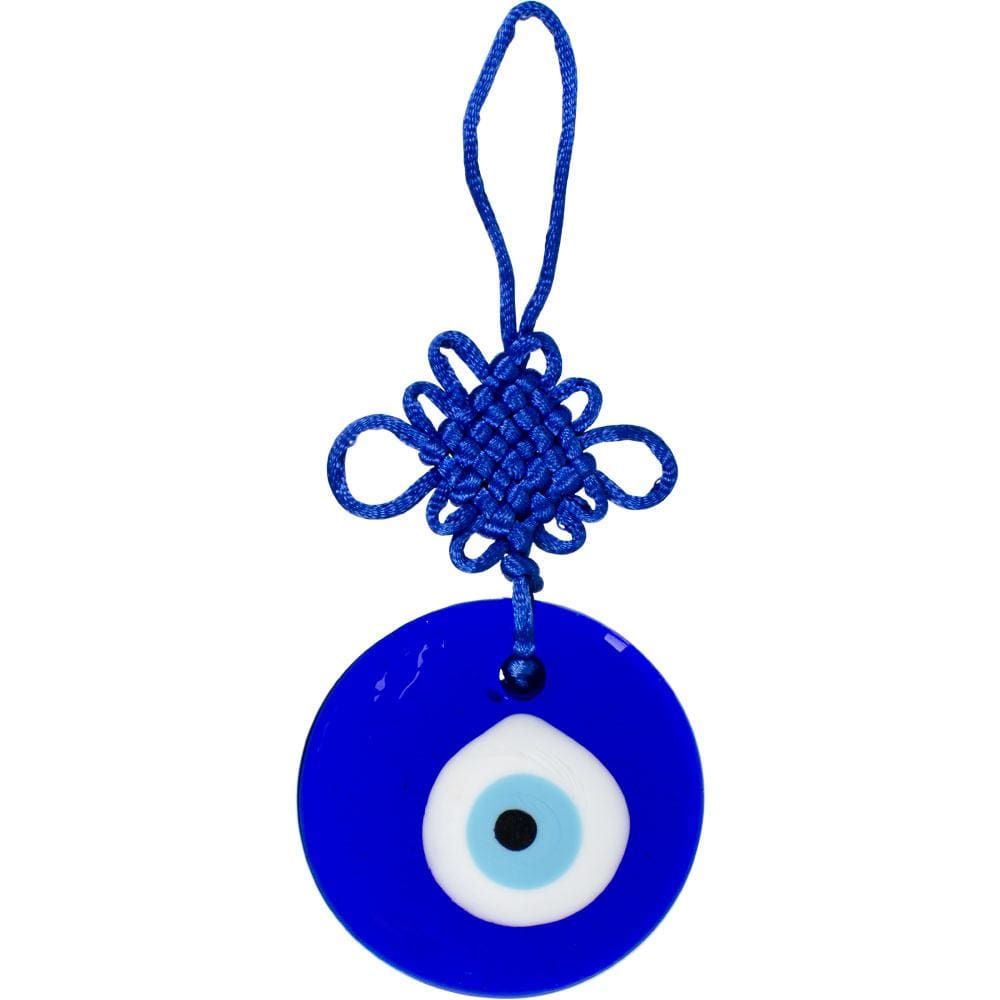 6&quot; Evil Eye Talisman - Round Glass, SKU KH-63389, UPC 6016204575538