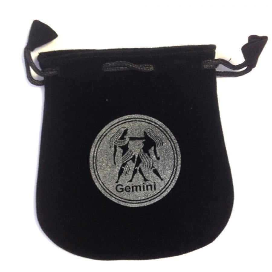 5&quot; Astrology Sign Velvet Bag - Gemini, SKU VZ-GE, UPC 6016007543581