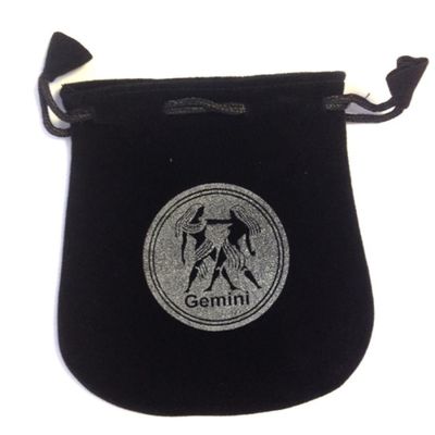 5&quot; Astrology Sign Velvet Bag - Gemini, SKU VZ-GE, UPC 6016007543581
