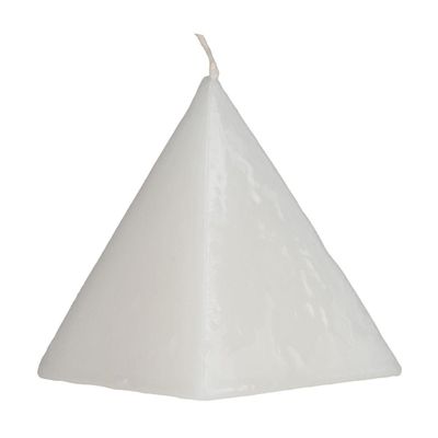 3&quot; Pyramid Candle - White (Strawberry), SKU RM-11527, UPC 6016234965934