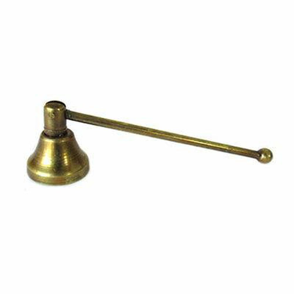 5&quot; Antique Honey Gold Finish Metal Candle Snuffer, SKU 18368, UPC 6016204989991