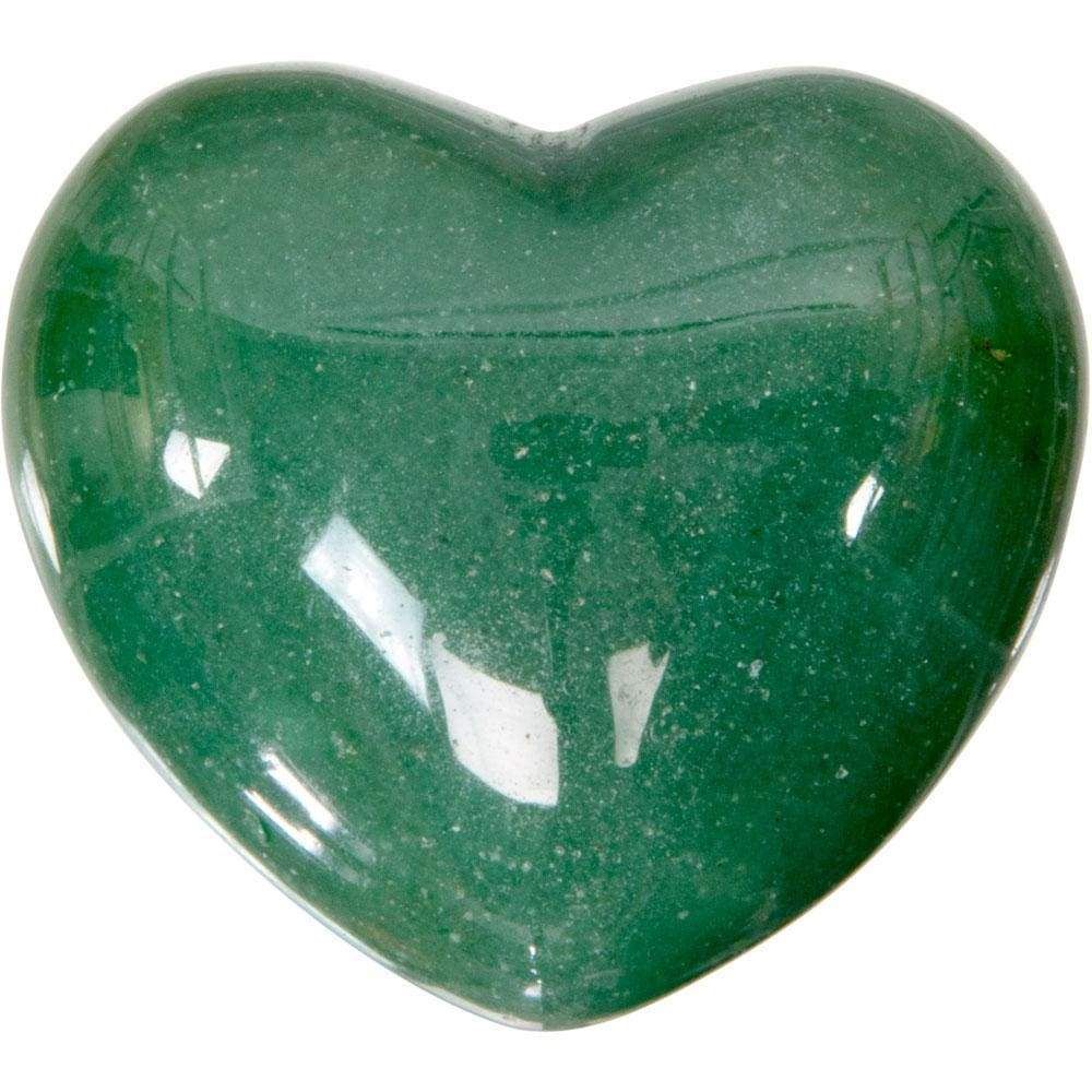 2&quot; Puffed Gemstone Heart - Green Aventurine, SKU KH-62359, UPC 6016204752762