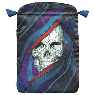 Santa Muerte Skull Satin Tarot Bag by Fabio Listrani, SKU LW748, UPC 6016204858891