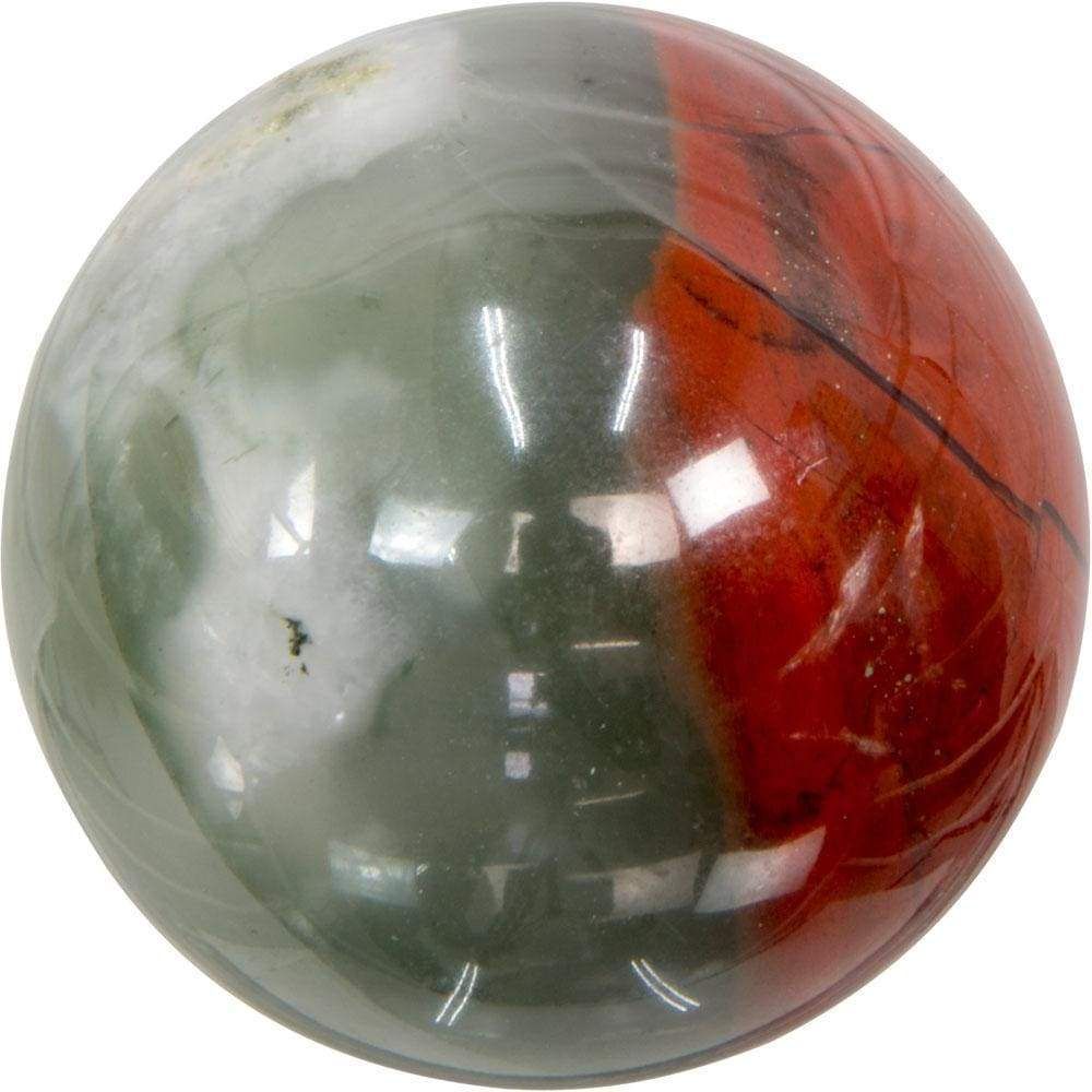 40 mm Gemstone Sphere - African Bloodstone, SKU KH-17687, UPC 6016205659671
