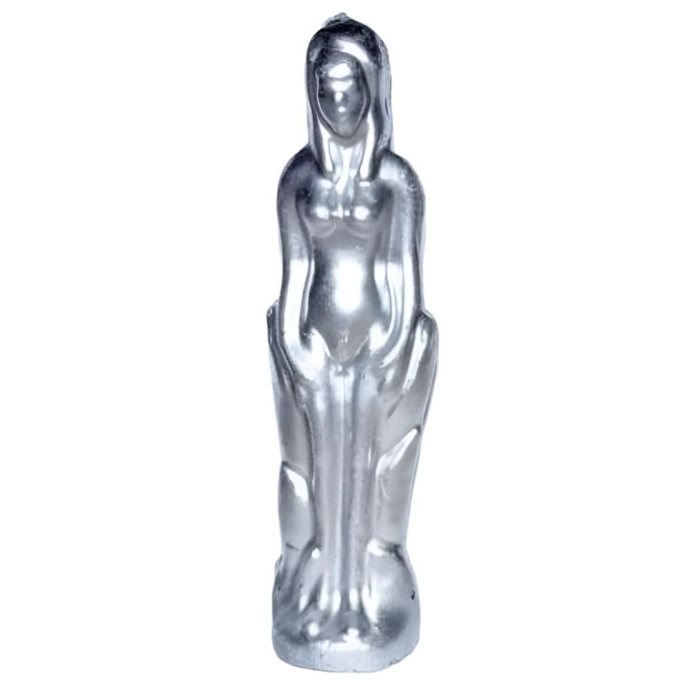 8&quot; Female Candle - Silver, SKU RM-11705, UPC 6016200201295