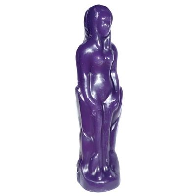 8&quot; Female Candle - Purple, SKU RM-10253, UPC 6016216240219